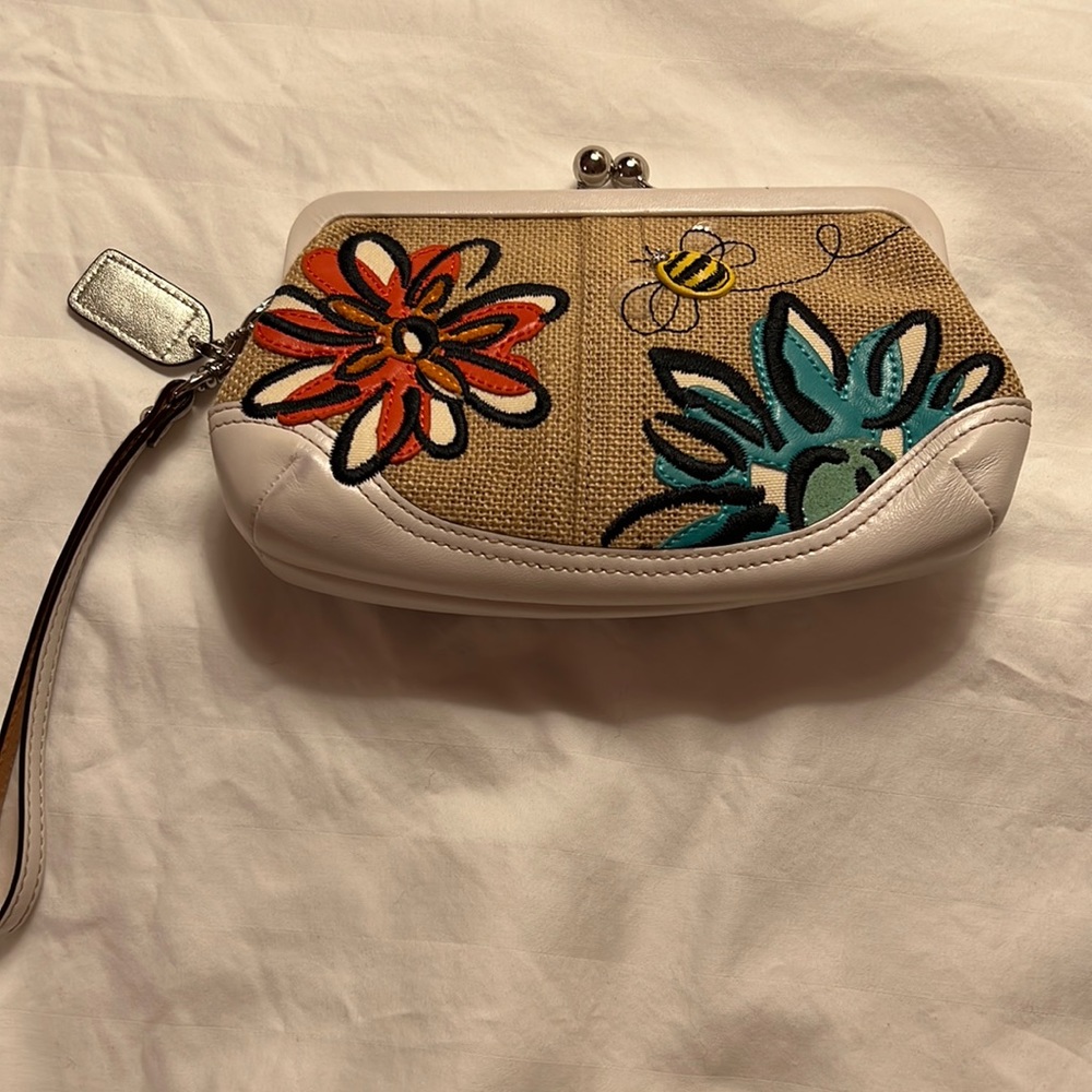 Coach Jute Wristlet